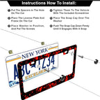 Blood Splattered Red Black License Plate Frames - Image 3
