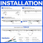 Barrina T5 LED Ceiling Light Fixtures, Corded Electric - Image 9