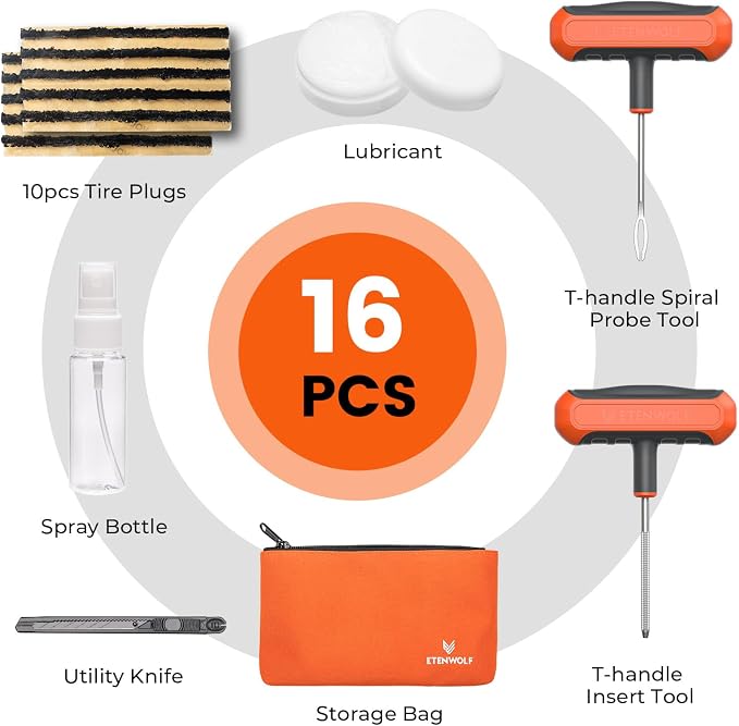 ETENWOLF Flat Tire Repair Kit - Image 2
