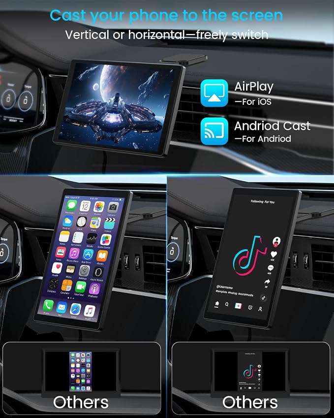 8” Wireless Apple CarPlay Screen - Image 7