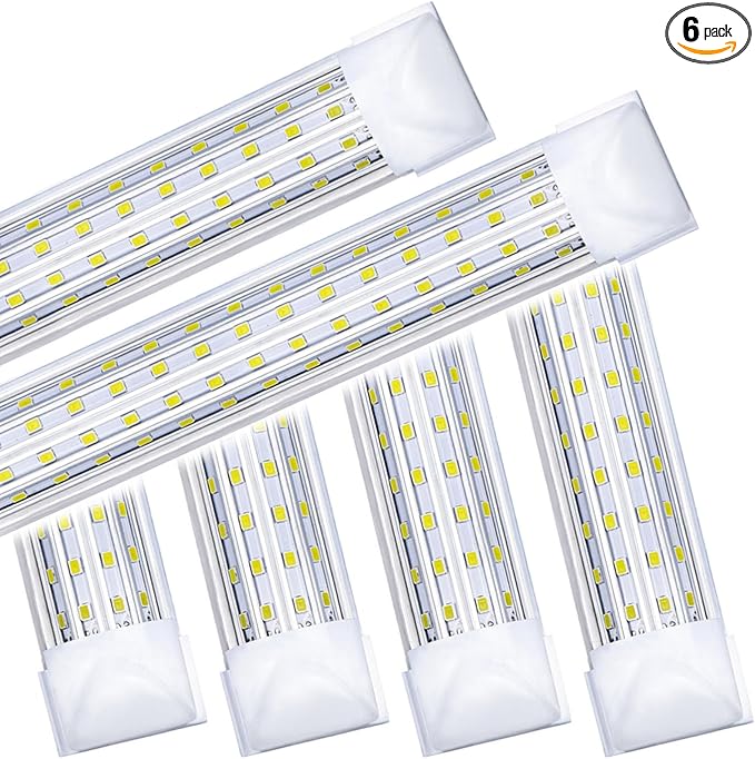4FT LED Shop Light, 65W 5000K Daylight White 7500LM Super Bright T8 Integrated by FTUBET