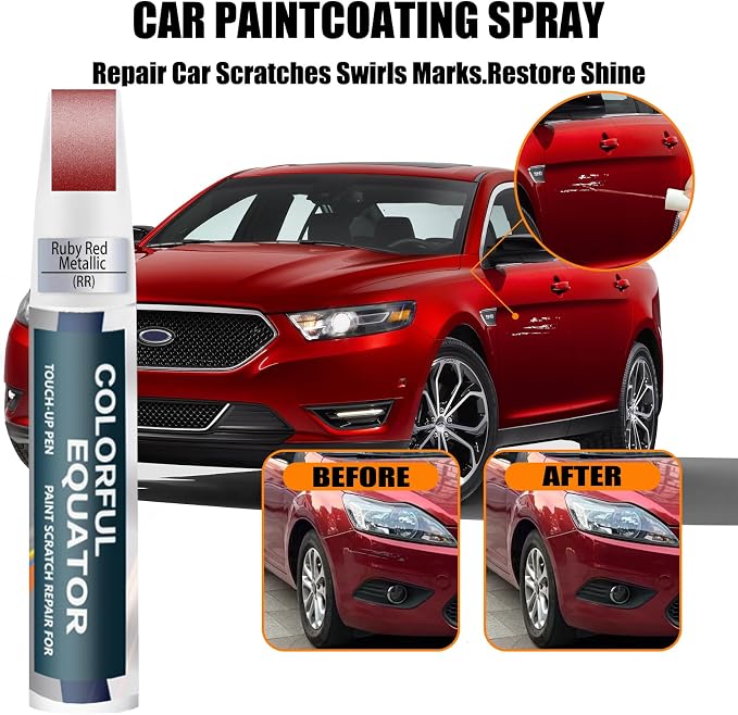 RR Ruby Red Metallic Tricoat Touch Up Paint - Image 2