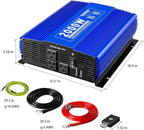 2000W Pure Sine Wave Inverter 12V DC to 110V AC Power Inverter - Image 2