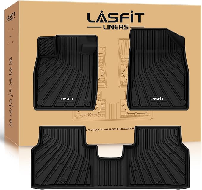 LASFIT Floor Mats Fit for Volkswagen ID.4 2025 2024 2023 2022 2021, Custom Fit by LASFIT