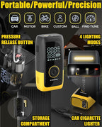 Tire Inflator Portable Air Compressor, Ultra Fast Dual-Cylinder Air Pump for - Image 2