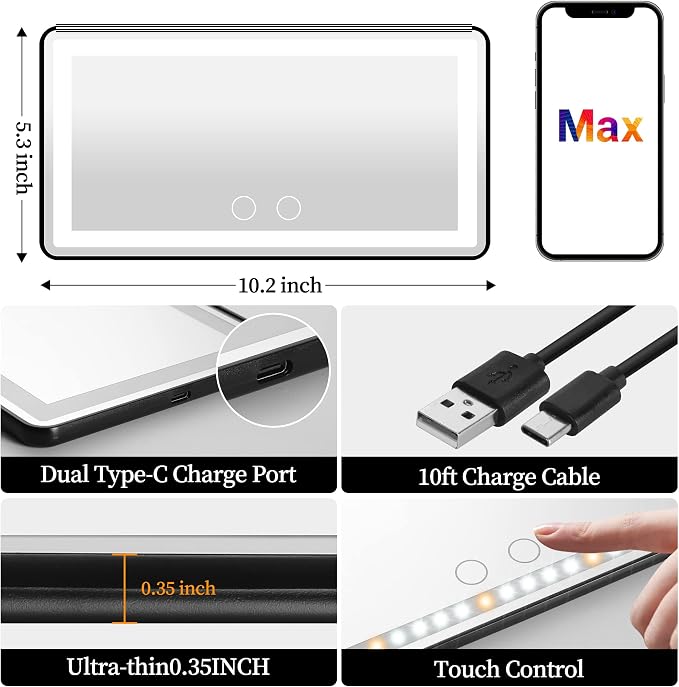 Car Sun Visor Vanity Mirror - Image 4