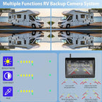 Solar Wireless Backup Camera Magnetic, 7 Inch Portable Installation RV Backup - Image 7