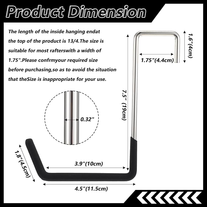 Rafter Hanger Hook, Large S Hooks - Image 2