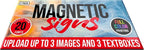 2 Pack, Personalized Magnetic Signs - Image 2