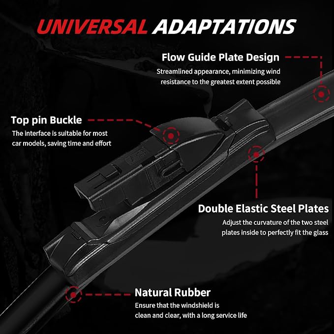 OTUAYAUTO Premium Windshield Wiper Blades - Image 3