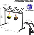 3 Bikes Floor Stand, Adjustable Bicycle Parking Rack - Image 8
