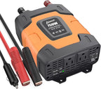 Ampeak 750W Power Inverter 4.8A Dual USB Ports 2 AC Outlets Car Inverter DC 12V by Ampeak