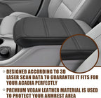 Muslogy for Acadia 2017-2023 Center Console Pad Armrest Cover Vegan Leather - Image 2