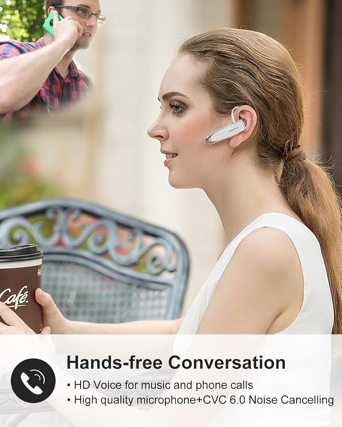 New bee Bluetooth Earpiece V5.0 Wireless Handsfree Headset 24 Hrs Driving 60 - Image 2