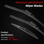 OTUAYAUTO Premium Windshield Wiper Blades - Image 2