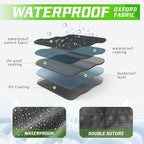COVERVIN Motorcycle Cover, All Weather Outdoor Waterproof Night Protection - Image 4