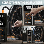 Tire Inflator Portable Air Compressor, 5X Faster Portable Air Pump - Image 8