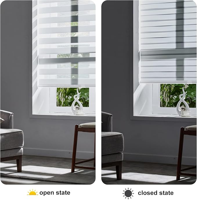 Persilux Zebra Blinds for Windows Cordless Blinds & Shades Free-Stop Roller - Image 5