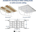 FLEXIMOUNTS Pro 4x8 Overhead Garage Storage Rack, Adjustable Storage - Image 6