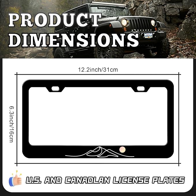 Moon Mountain License Plate Frames - Image 2