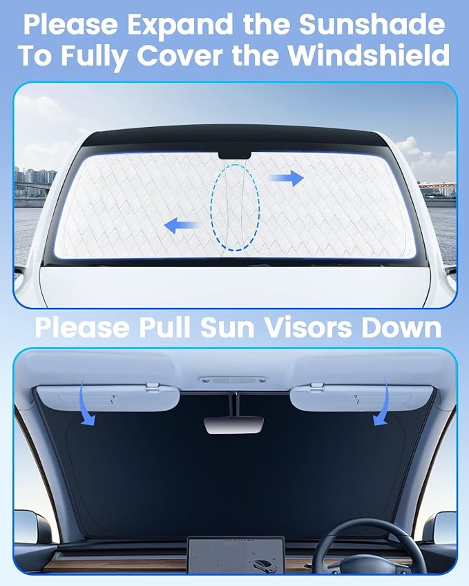KUST Windshield Sun Shade Custom Fit - Image 2