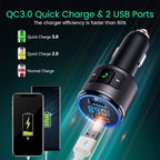 Upgraded V5.0 FM Transmitter for Car-Brown… - Image 7