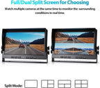 Fookoo HD 1080P 10" Wired Backup Camera System, IP69 Waterproof Side & Rear - Image 5