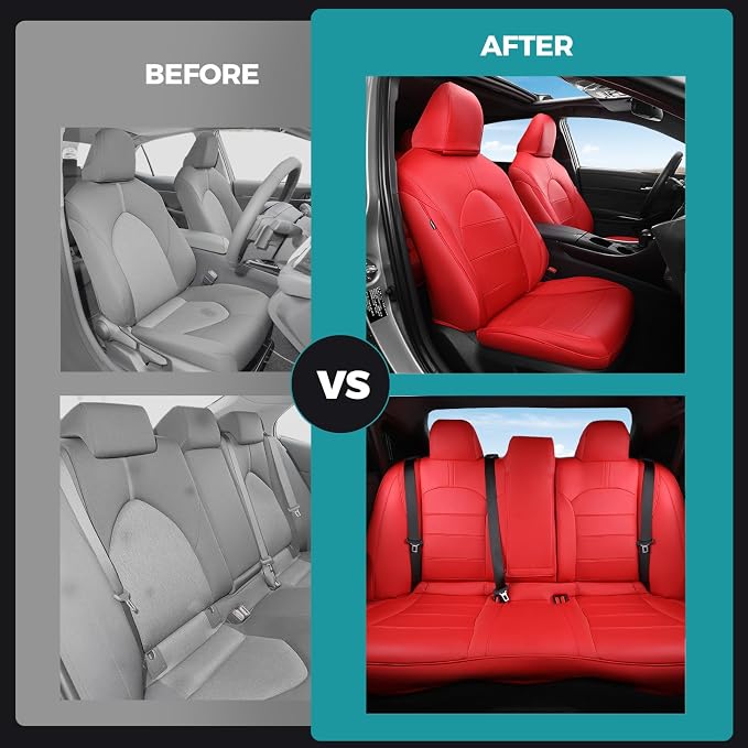 for Toyota Camry Seat Covers LE SE SE Nightshade 2018 2019 2020 2021 2022 2023 - Image 7