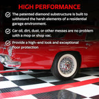 Big Floors RaceDeck Diamond Plate Design, Durable Interlocking Modular Garage - Image 3