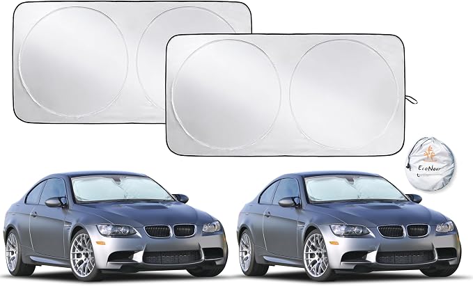 EcoNour Car Windshield Sun Shade, Reflector Sunshade car Window Shades by EcoNour