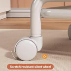 Low Rolling Stool with Backrest, Rolling Pedicure Seat, Low Stool with Wheels - Image 6