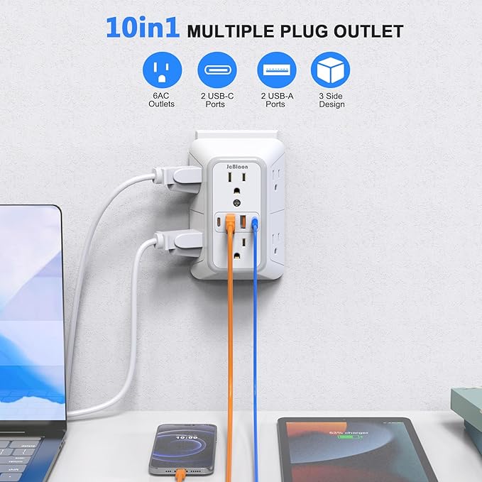 Outlet Extender Surge Protector - Image 2