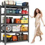 Garage Shelving Metal Storage Shelves 3500Lbs Garage Storage Shelves Heavy Duty by PRESTELION