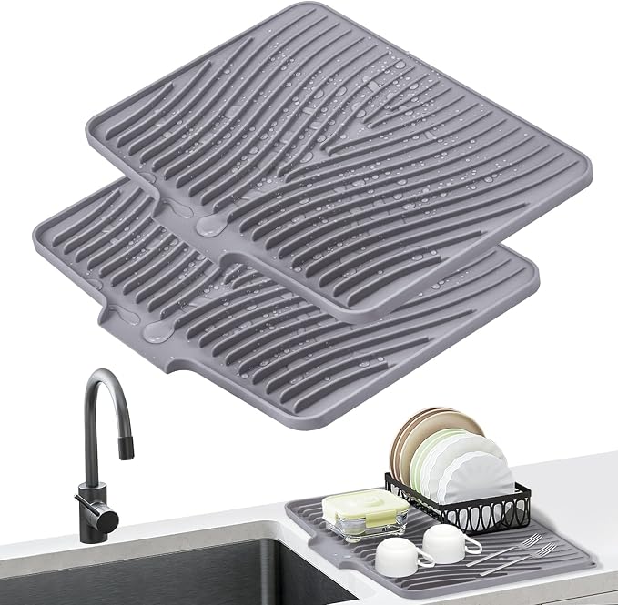 Dish Drying Mat, Stone Drying Mat by TIKNIKHomeOutdoor