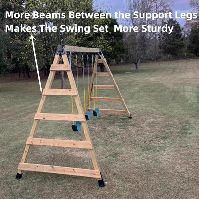 Heavy Duty Swing Sets Brackets Including 2 Green A-Frame Swing Set Brackets and - Image 6