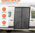 83''H x 59''W Van Bug Screen Side Door Sliding Door Window Covers - Image 3