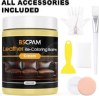Cream White Leather Recoloring Balm, 12oz Leather Color Restorer - Image 7