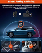 3 Channel Dash Cam, 4K+1080P Dash Cam Front and Rear Inside, Dash Camera - Image 5