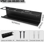 4 Pack Wall-Mounted Spray Bottle Holder, Aerosol Spray Can Holder Storage Rack - Image 2