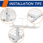 3 x 8FT Overhead Garage Storage Rack, Adjustable Ceiling Storage Racks - Image 7