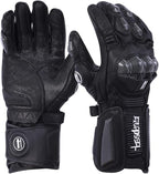 Harssidanzar Leather Motorcycle Gloves - Image 4