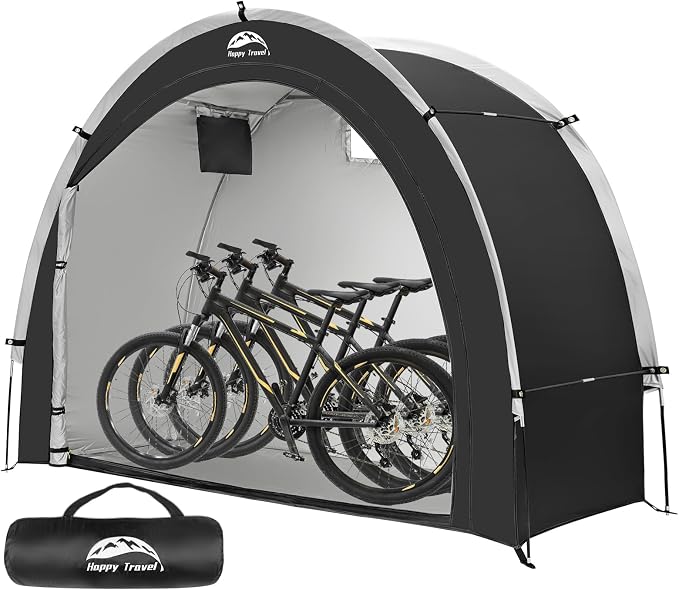 Happy Travel Bike Storage Tent Shed, Outdoor Waterproof Bicycle Covers Shelter by HappyTravel