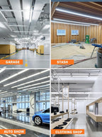 Upgrade Super Bright Hanging | Surface Mount 4' 10000LM 5000K 60W Linkable 4FT - Image 8