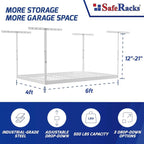 SafeRacks 4x6 Overhead Garage Storage Rack - Image 3
