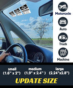 Oil Change Stickers for Windshield Personalized - Image 5