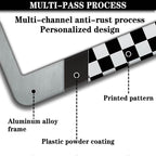 License Plate Frames Black and White License Plate Bracket Black and White - Image 5