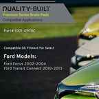 Premium Ceramic Front Brake Pads Compatible - Image 3