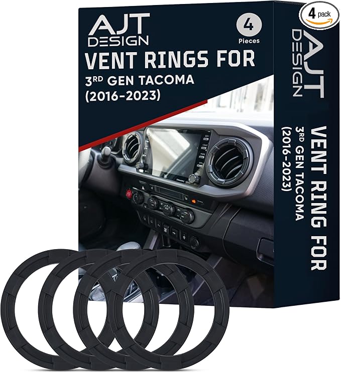 AJT Design Vent Ring for 3rd Gen Tacoma | Blackout Mode | Impact Resistant ABS by AJTDESIGN