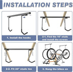 WALMANN Ceiling Mounted Bike Rack - Image 7