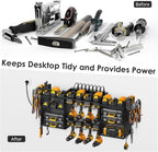 CCCEI Black Large Tools Organizer Wall Mount Charging Station, 39 Inch Long - Image 7